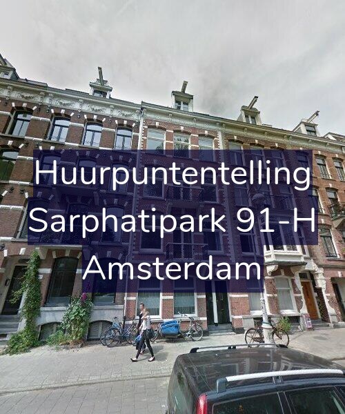 Foto gevel Huurpuntentelling voor Sarphatipark 91-H, Amsterdam