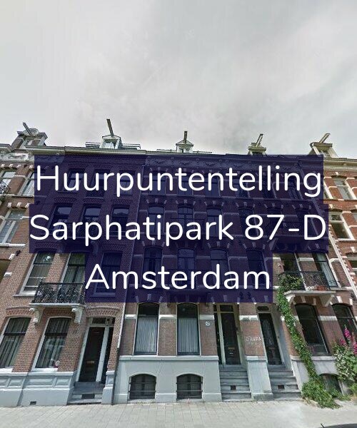 Foto gevel Huurpuntentelling voor Sarphatipark 87-D, Amsterdam