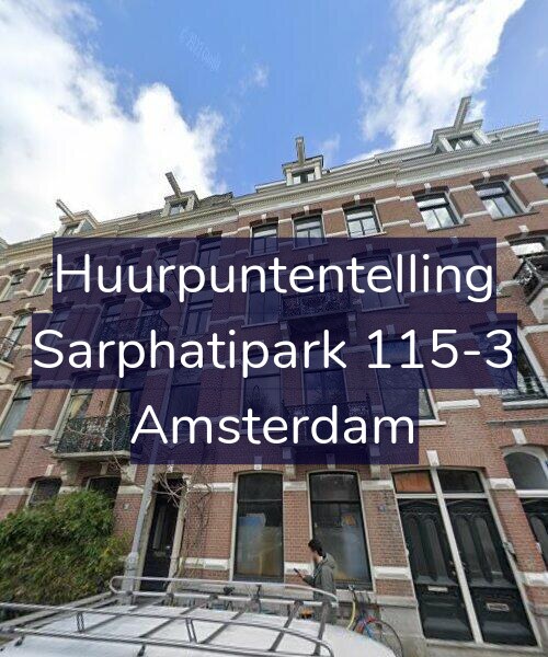 Foto gevel Huurpuntentelling voor Sarphatipark 115-3, Amsterdam