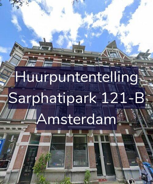 Foto gevel Huurpuntentelling voor Sarphatipark 121-B, Amsterdam