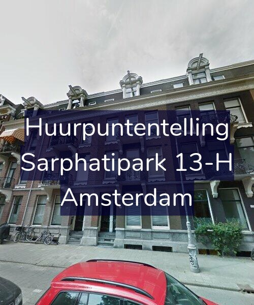 Foto gevel Huurpuntentelling voor Sarphatipark 13-H, Amsterdam