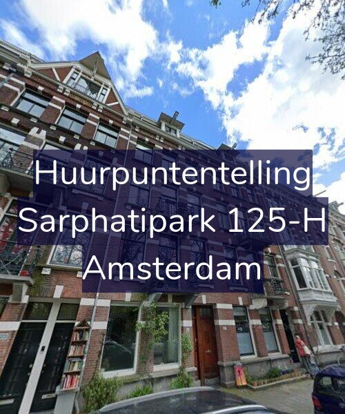 Foto gevel Huurpuntentelling voor Sarphatipark 125-H, Amsterdam