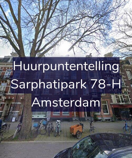 Foto gevel Huurpuntentelling voor Sarphatipark 78-H, Amsterdam