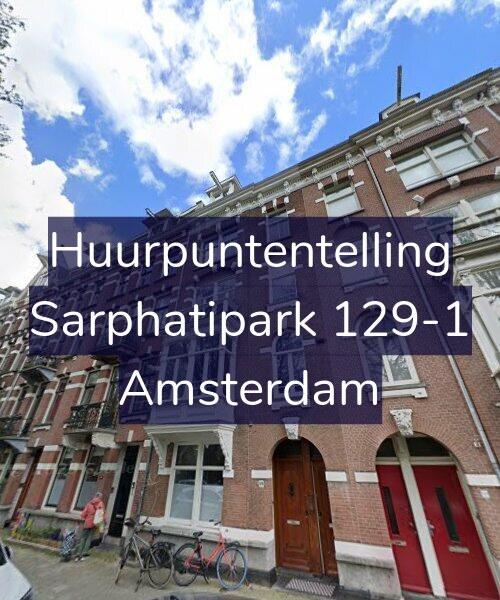 Foto gevel Huurpuntentelling voor Sarphatipark 129-1, Amsterdam