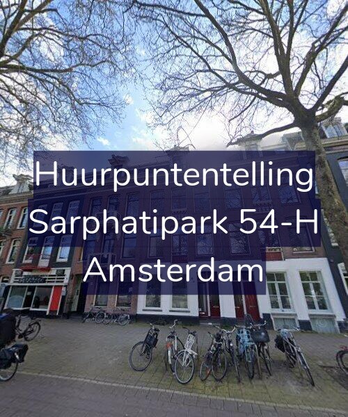 Foto gevel Huurpuntentelling voor Sarphatipark 54-H, Amsterdam