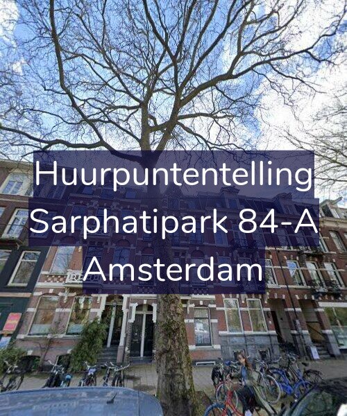 Foto gevel Huurpuntentelling voor Sarphatipark 84-A, Amsterdam
