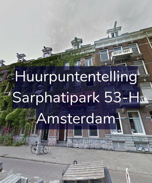 Foto gevel Huurpuntentelling voor Sarphatipark 53-H, Amsterdam
