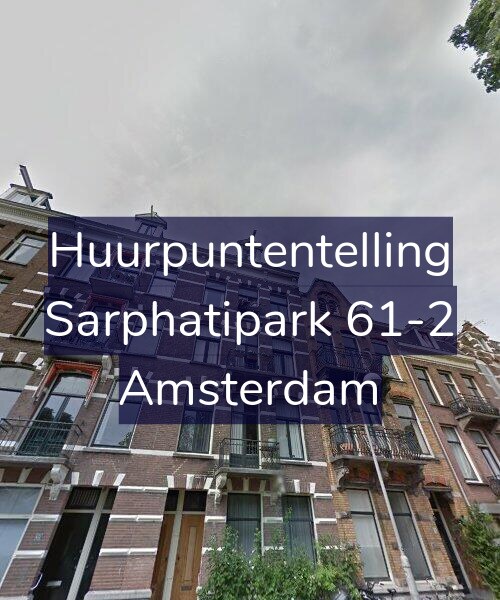 Foto gevel Huurpuntentelling voor Sarphatipark 61-2, Amsterdam