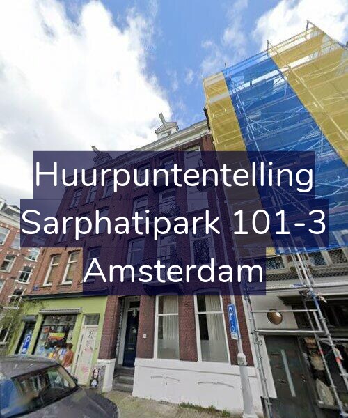 Foto gevel Huurpuntentelling voor Sarphatipark 101-3, Amsterdam