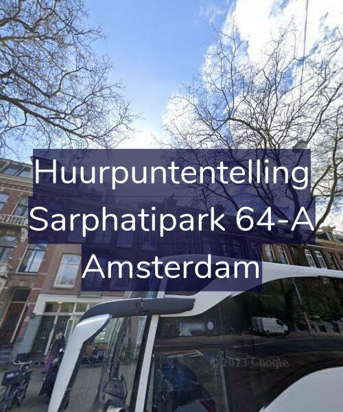 Foto gevel Huurpuntentelling voor Sarphatipark 64-A, Amsterdam