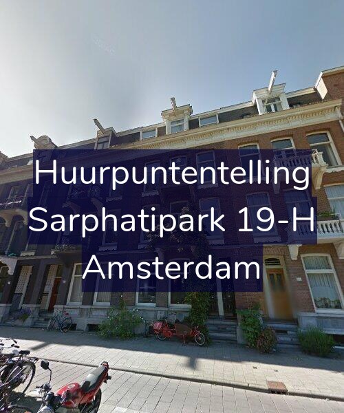 Foto gevel Huurpuntentelling voor Sarphatipark 19-H, Amsterdam