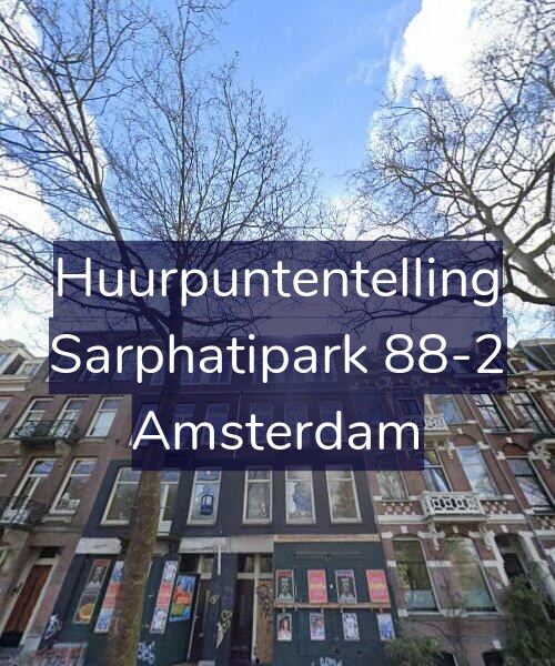 Foto gevel Huurpuntentelling voor Sarphatipark 88-2, Amsterdam