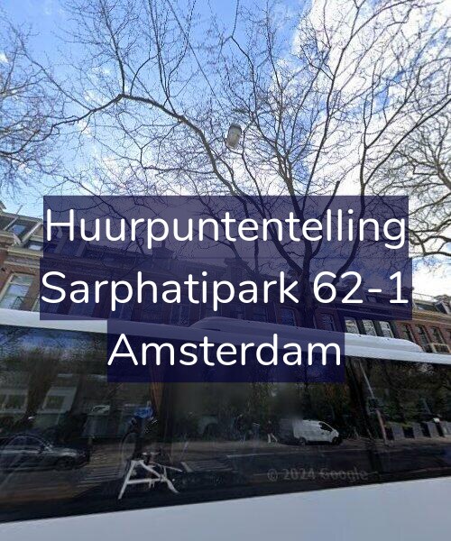 Foto gevel Huurpuntentelling voor Sarphatipark 62-1, Amsterdam