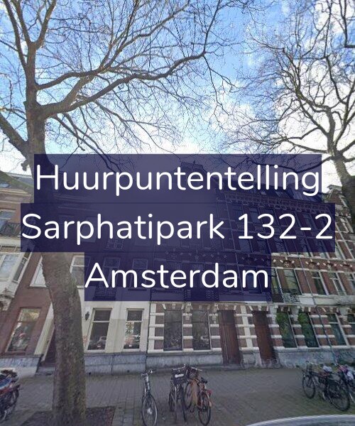 Foto gevel Huurpuntentelling voor Sarphatipark 132-2, Amsterdam