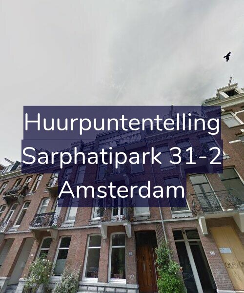 Foto gevel Huurpuntentelling voor Sarphatipark 31-2, Amsterdam