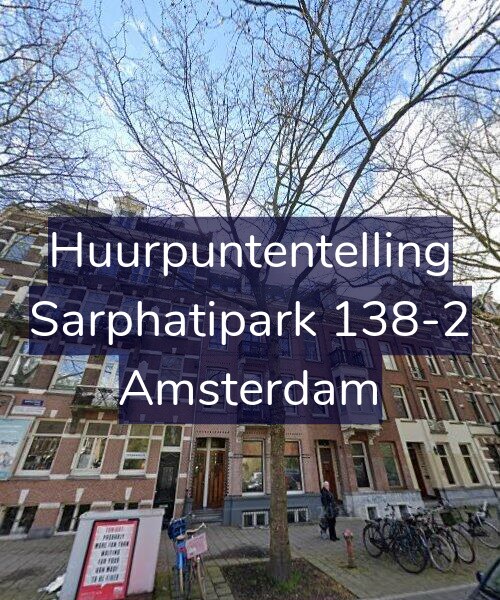 Foto gevel Huurpuntentelling voor Sarphatipark 138-2, Amsterdam