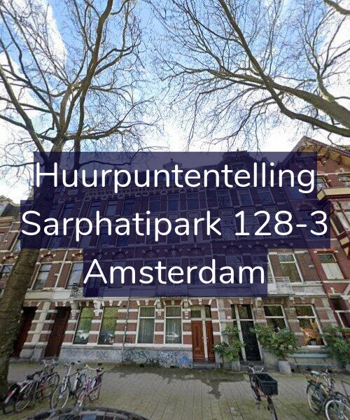 Foto gevel Huurpuntentelling voor Sarphatipark 128-3, Amsterdam