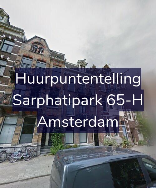 Foto gevel Huurpuntentelling voor Sarphatipark 65-H, Amsterdam