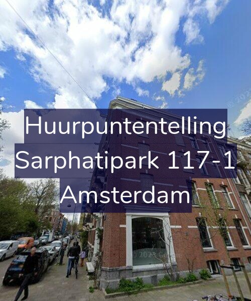 Foto gevel Huurpuntentelling voor Sarphatipark 117-1, Amsterdam
