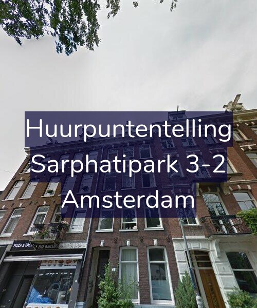 Foto gevel Huurpuntentelling voor Sarphatipark 3-2, Amsterdam