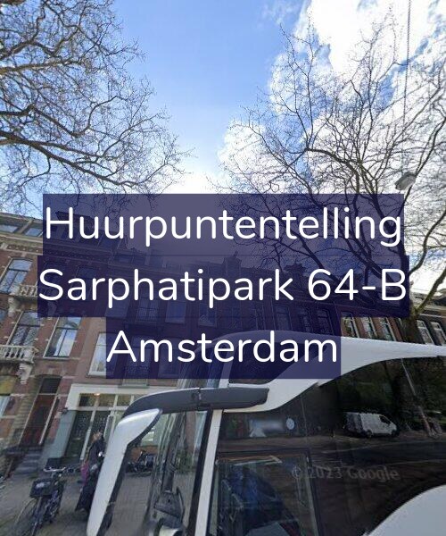 Foto gevel Huurpuntentelling voor Sarphatipark 64-B, Amsterdam