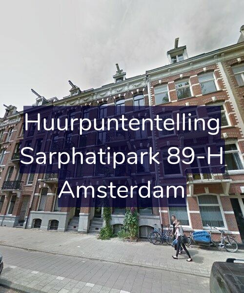 Foto gevel Huurpuntentelling voor Sarphatipark 89-H, Amsterdam