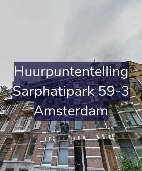 Foto gevel Huurpuntentelling voor Sarphatipark 59-3, Amsterdam