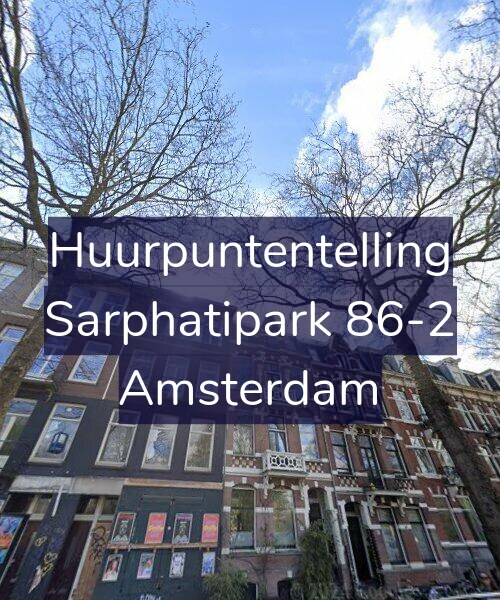 Foto gevel Huurpuntentelling voor Sarphatipark 86-2, Amsterdam