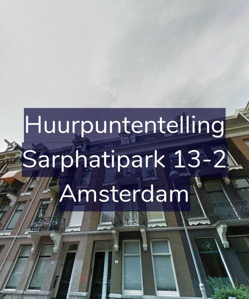 Foto gevel Huurpuntentelling voor Sarphatipark 13-2, Amsterdam