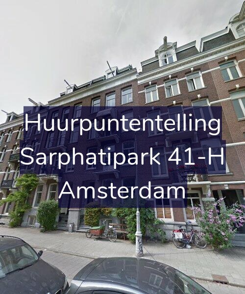 Foto gevel Huurpuntentelling voor Sarphatipark 41-H, Amsterdam