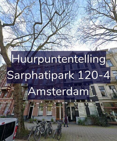 Foto gevel Huurpuntentelling voor Sarphatipark 120-4, Amsterdam