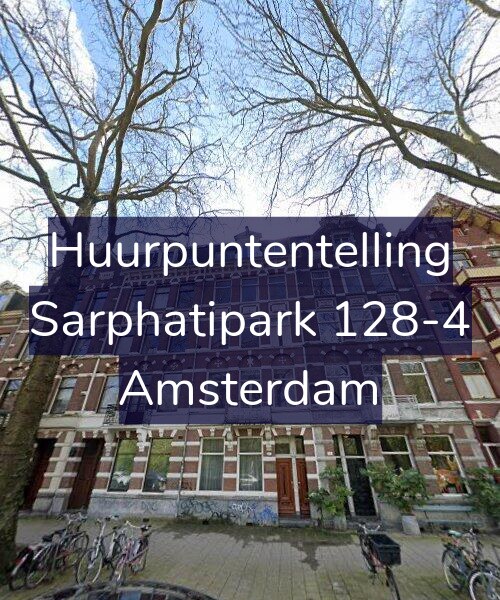 Foto gevel Huurpuntentelling voor Sarphatipark 128-4, Amsterdam