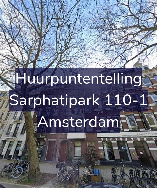 Foto gevel Huurpuntentelling voor Sarphatipark 110-1, Amsterdam