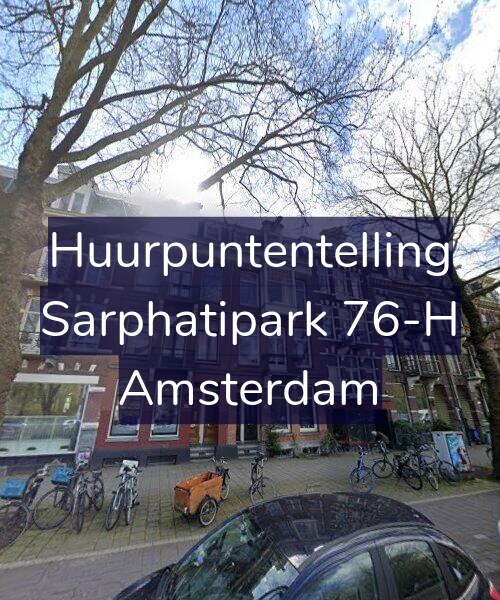 Foto gevel Huurpuntentelling voor Sarphatipark 76-H, Amsterdam