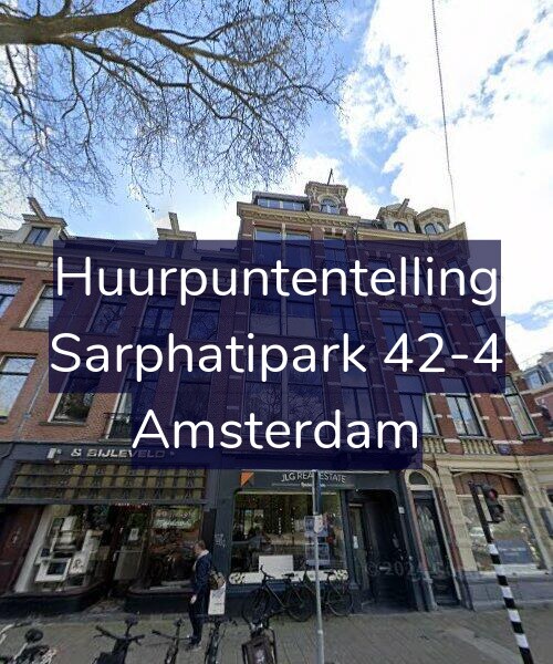 Foto gevel Huurpuntentelling voor Sarphatipark 42-4, Amsterdam