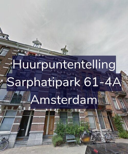 Foto gevel Huurpuntentelling voor Sarphatipark 61-4A, Amsterdam