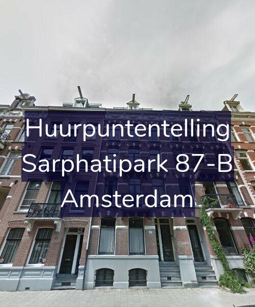 Foto gevel Huurpuntentelling voor Sarphatipark 87-B, Amsterdam