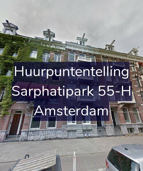 Foto gevel Huurpuntentelling voor Sarphatipark 55-H, Amsterdam