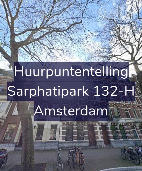 Foto gevel Huurpuntentelling voor Sarphatipark 132-H, Amsterdam
