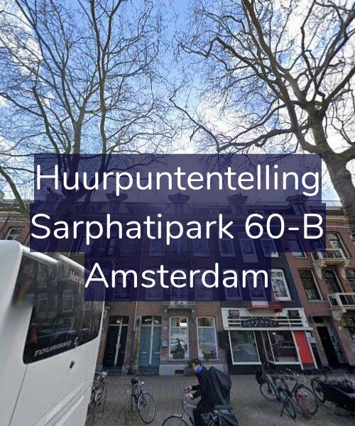 Foto gevel Huurpuntentelling voor Sarphatipark 60-B, Amsterdam