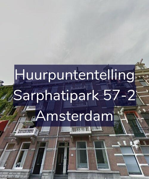 Foto gevel Huurpuntentelling voor Sarphatipark 57-2, Amsterdam