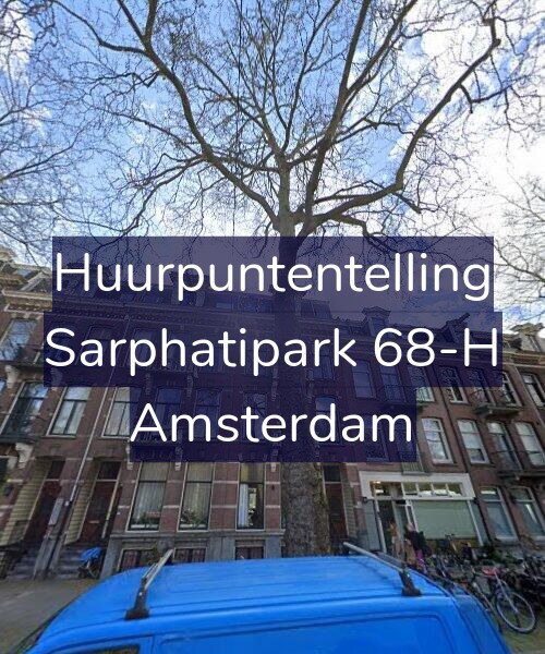 Foto gevel Huurpuntentelling voor Sarphatipark 68-H, Amsterdam