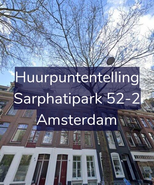 Foto gevel Huurpuntentelling voor Sarphatipark 52-2, Amsterdam