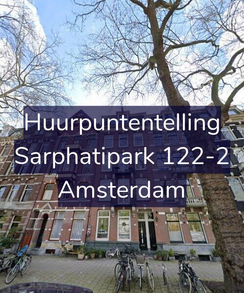 Foto gevel Huurpuntentelling voor Sarphatipark 122-2, Amsterdam