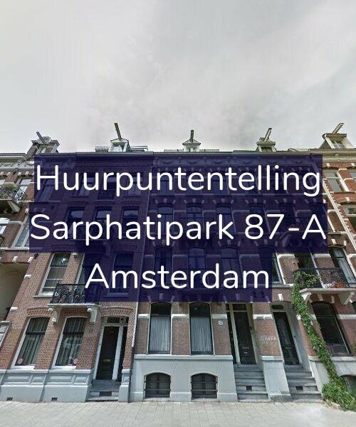Foto gevel Huurpuntentelling voor Sarphatipark 87-A, Amsterdam