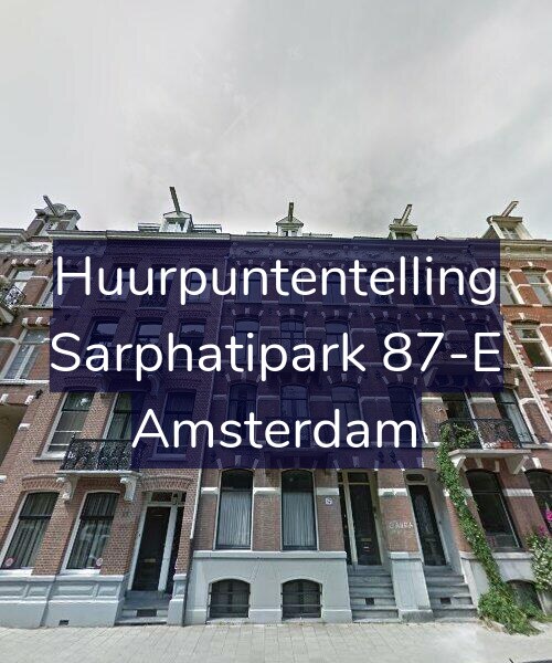 Foto gevel Huurpuntentelling voor Sarphatipark 87-E, Amsterdam