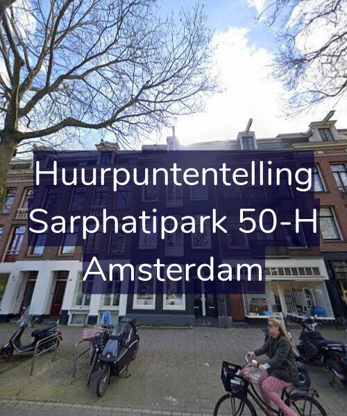 Foto gevel Huurpuntentelling voor Sarphatipark 50-H, Amsterdam