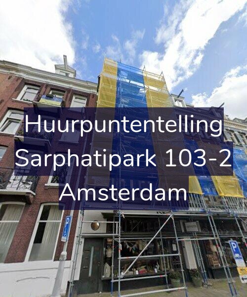 Foto gevel Huurpuntentelling voor Sarphatipark 103-2, Amsterdam