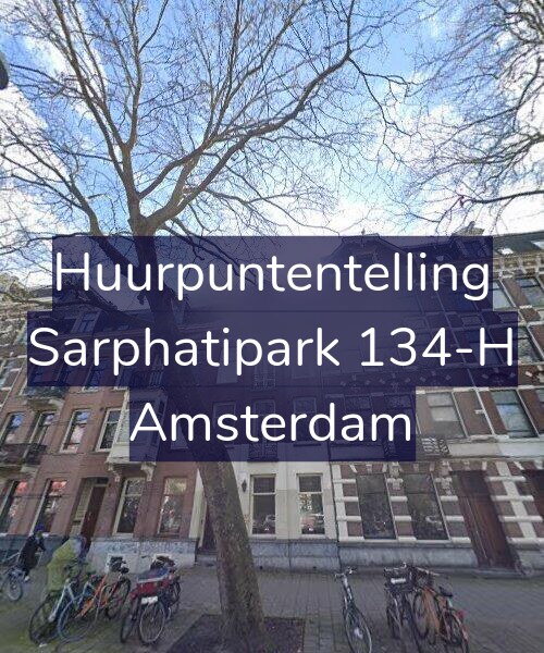 Foto gevel Huurpuntentelling voor Sarphatipark 134-H, Amsterdam