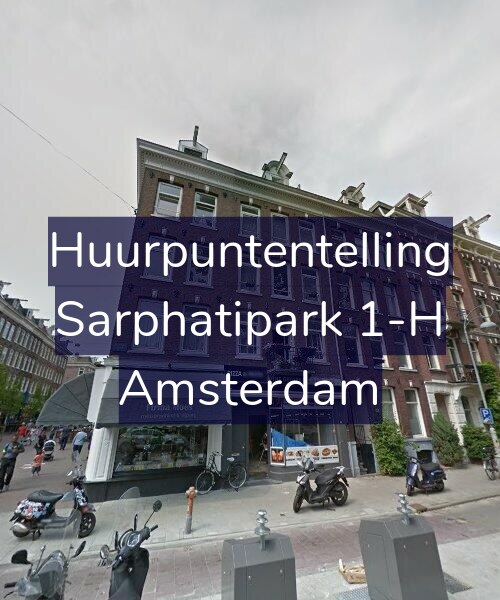 Foto gevel Huurpuntentelling voor Sarphatipark 1-H, Amsterdam